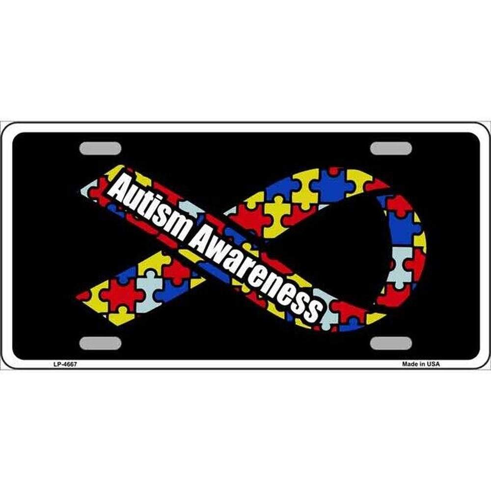 Autism Awareness Ribbon Metal Novelty License Plate eBay Motors:Parts & Accessories:Car & Truck Parts & Accessories:Exterior Parts & Accessories:License Plates & Frames Style Your Walls